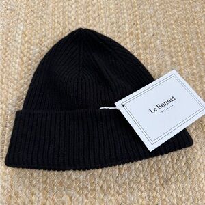 Le Bonnet black beanie hat